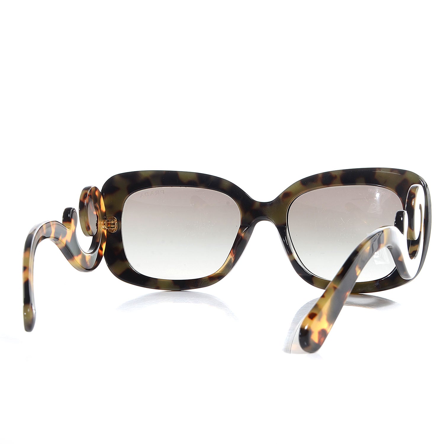 Prada Tortoise Shell Baroque Sunglasses SPR 270 Black 2 of 5