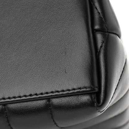 Saint Laurent Calfskin Y Quilted Monogram Monochrome Small Loulou Chain Satchel Black 12 of 13