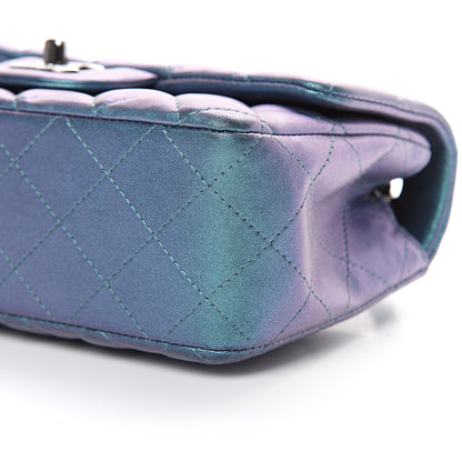 Chanel Iridescent Lambskin Quilted Mini Rectangular Flap Turquoise 9 of 10