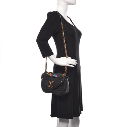 Louis Vuitton Calfskin New Wave Chain MM Black 2 of 11