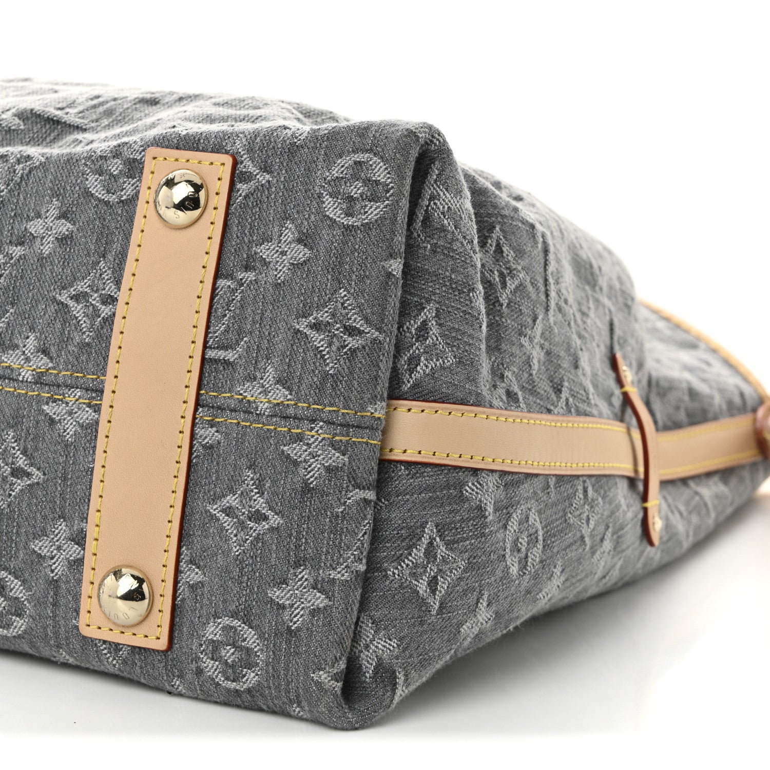 Louis Vuitton Monogram Denim CarryAll MM Washed Grey 10 of 10