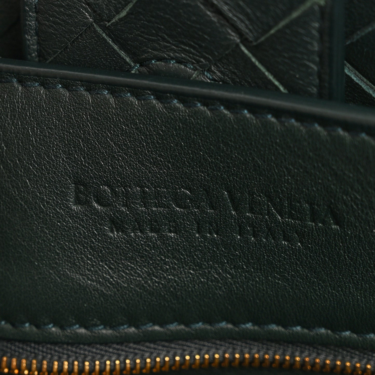 Nappa Intrecciato Large Andiamo Shoulder Bag Inkwell
