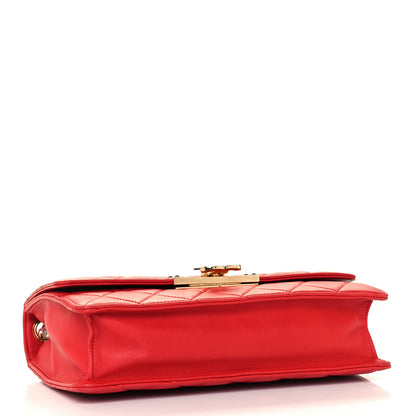 Chanel Lambskin Quilted Large Golden Class Flap Red 4 of 11