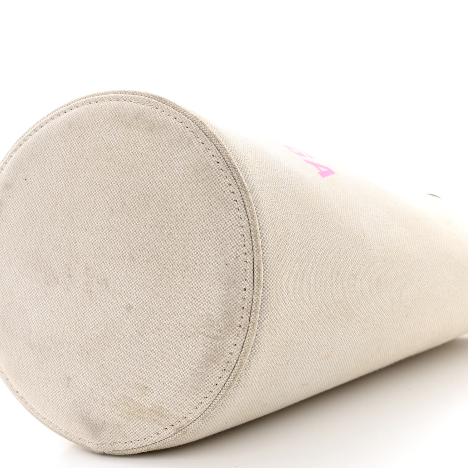 Balenciaga Cotton Canvas Calfskin New Wave Tote XS Natural Pink 10 of 11
