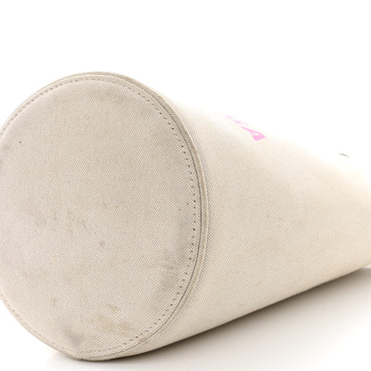 Balenciaga Cotton Canvas Calfskin New Wave Tote XS Natural Pink 10 of 11