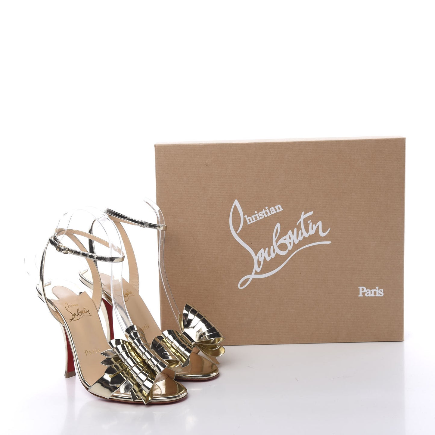 Specchio Miss Valois 100 Bow Sandals 37 Light Gold