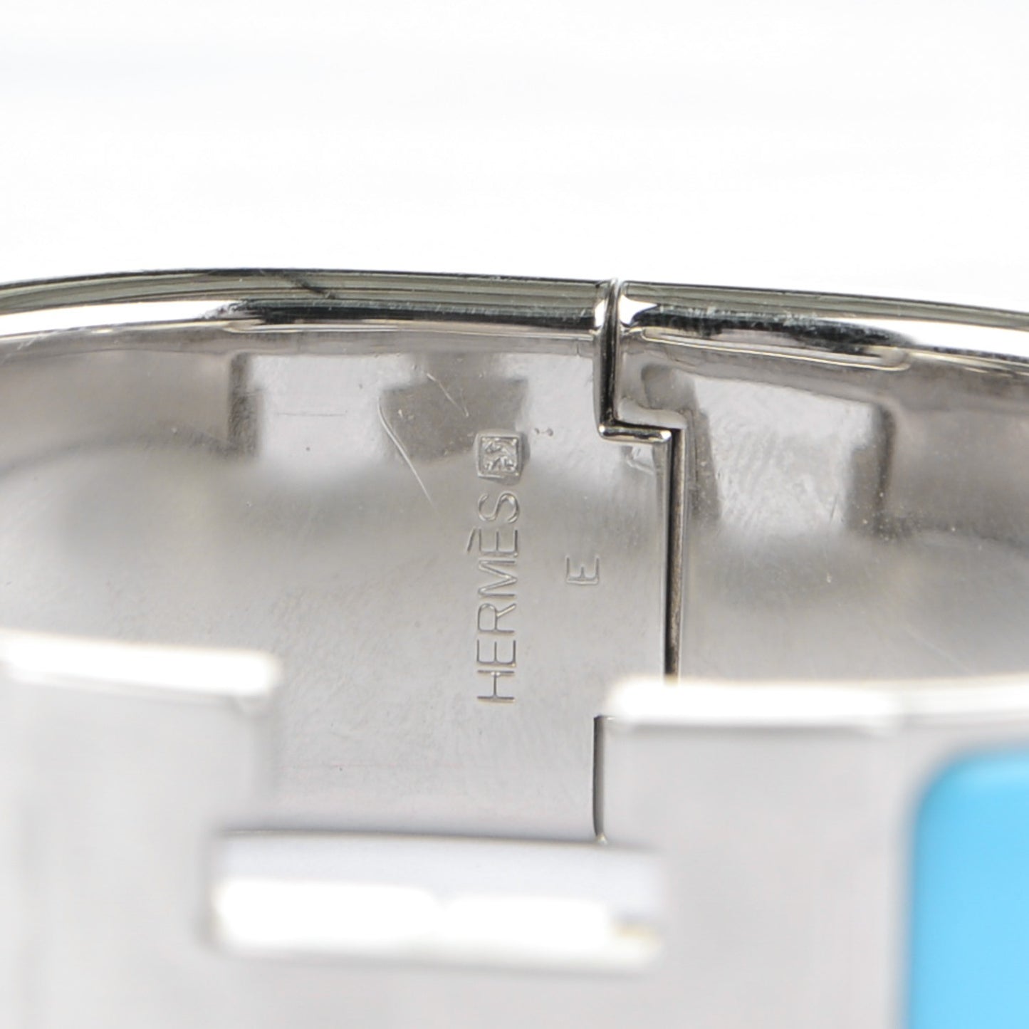 Enamel Clic Clac H Wide Bracelet PM Bleu