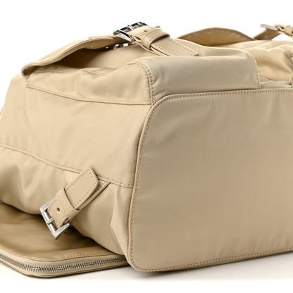 Prada Nylon Vela Saffiano Medium Backpack Deserto 10 of 11