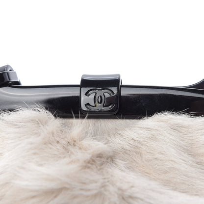 Chanel Rabbit Fur N°5 Frame Bag Beige 10 of 10