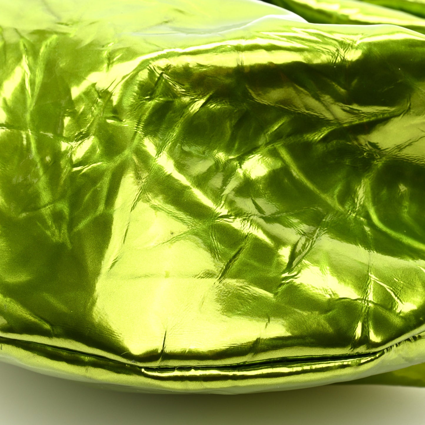 Metallic Crushed Calfskin Mini Jodie Chlorophyll