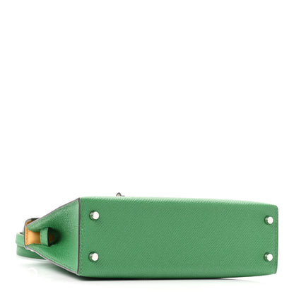 Hermes Epsom Mini Kelly Sellier 20 Cactus Paille 4 of 11