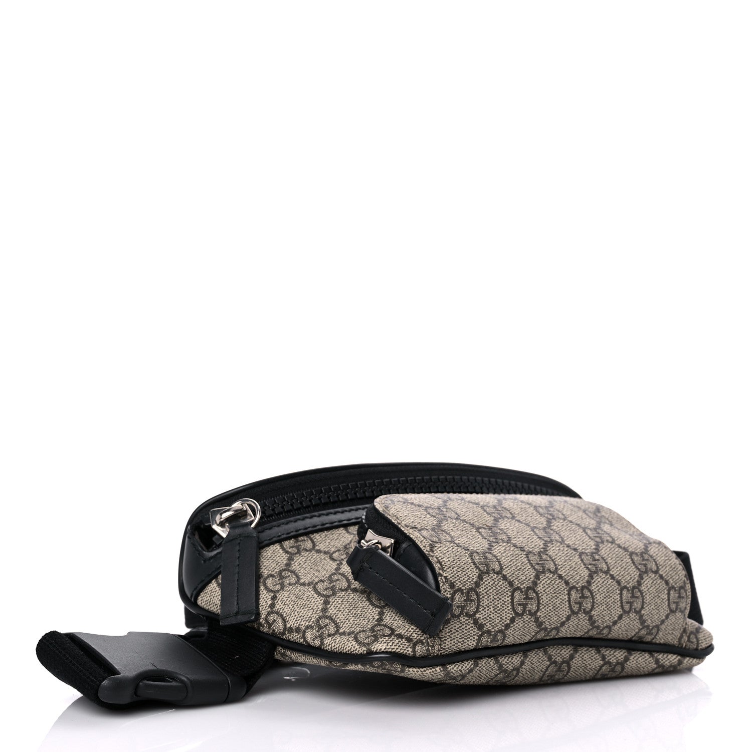 Gucci GG Supreme Monogram Belt Bag Black 3 of 11