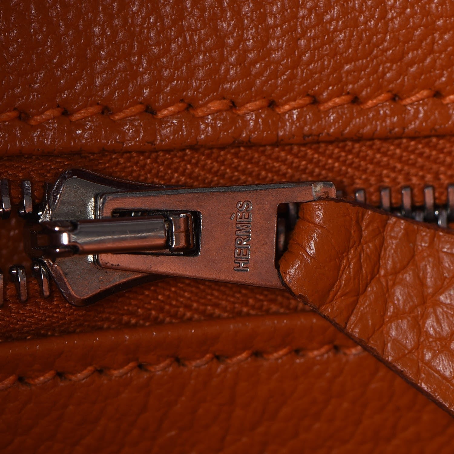 Hermes Taurillon Clemence HAC Birkin 32 Potiron 13 of 33