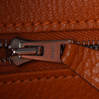 Hermes Taurillon Clemence HAC Birkin 32 Potiron 13 of 33
