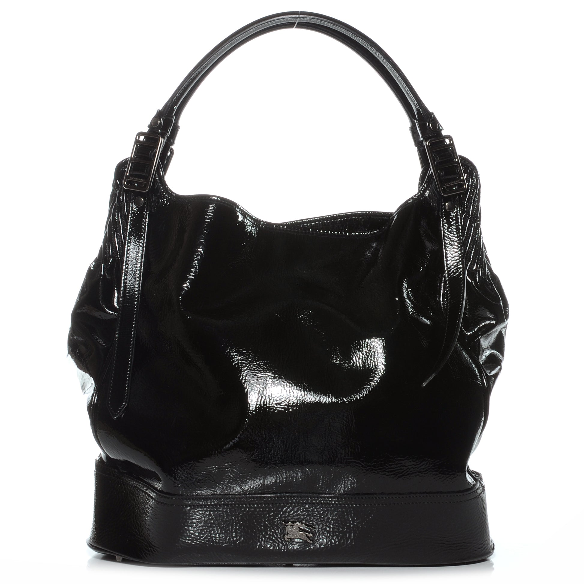 Burberry Patent Large Satchel Black 1 of 9