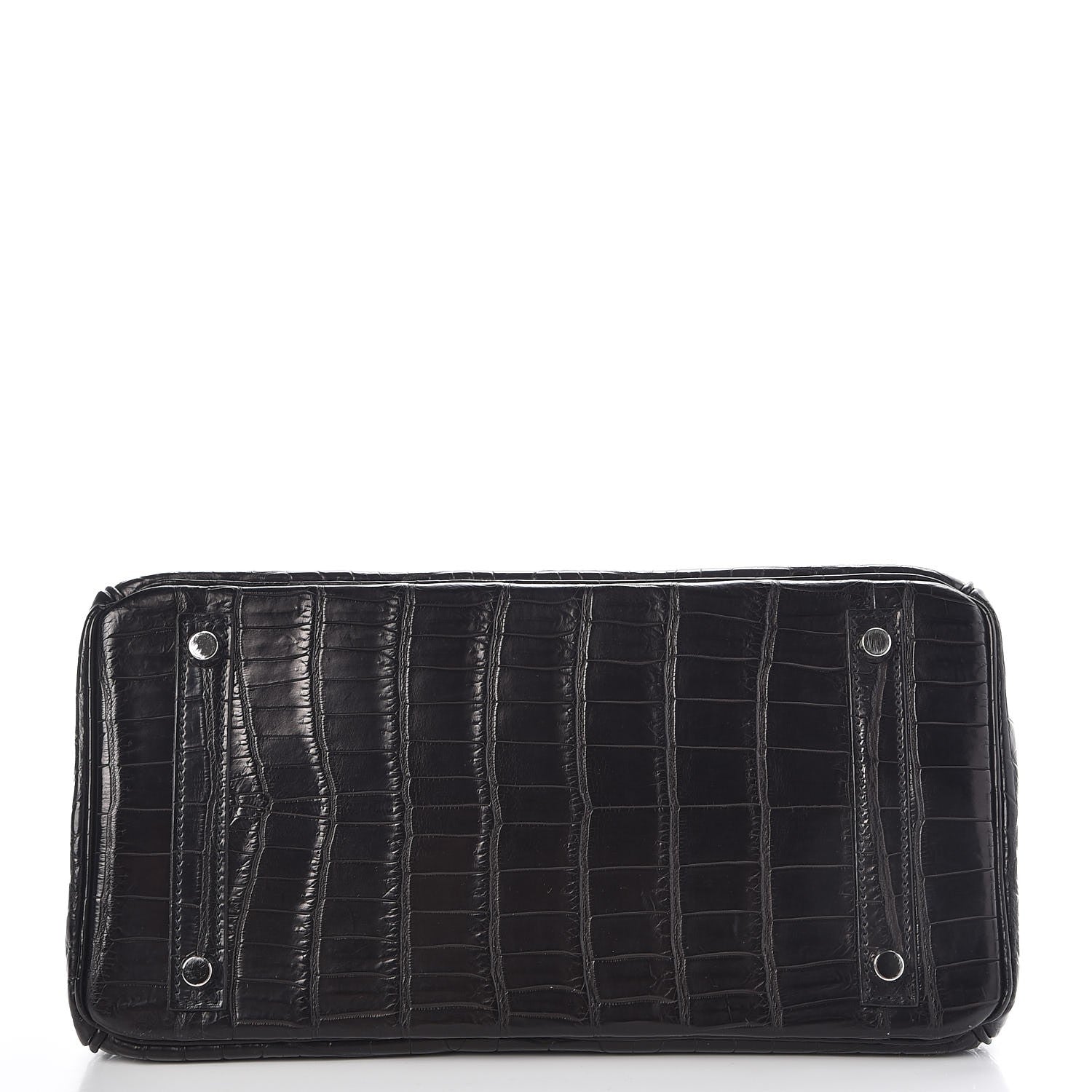 Hermes Matte Niloticus Crocodile Birkin 30 Black 6 of 27