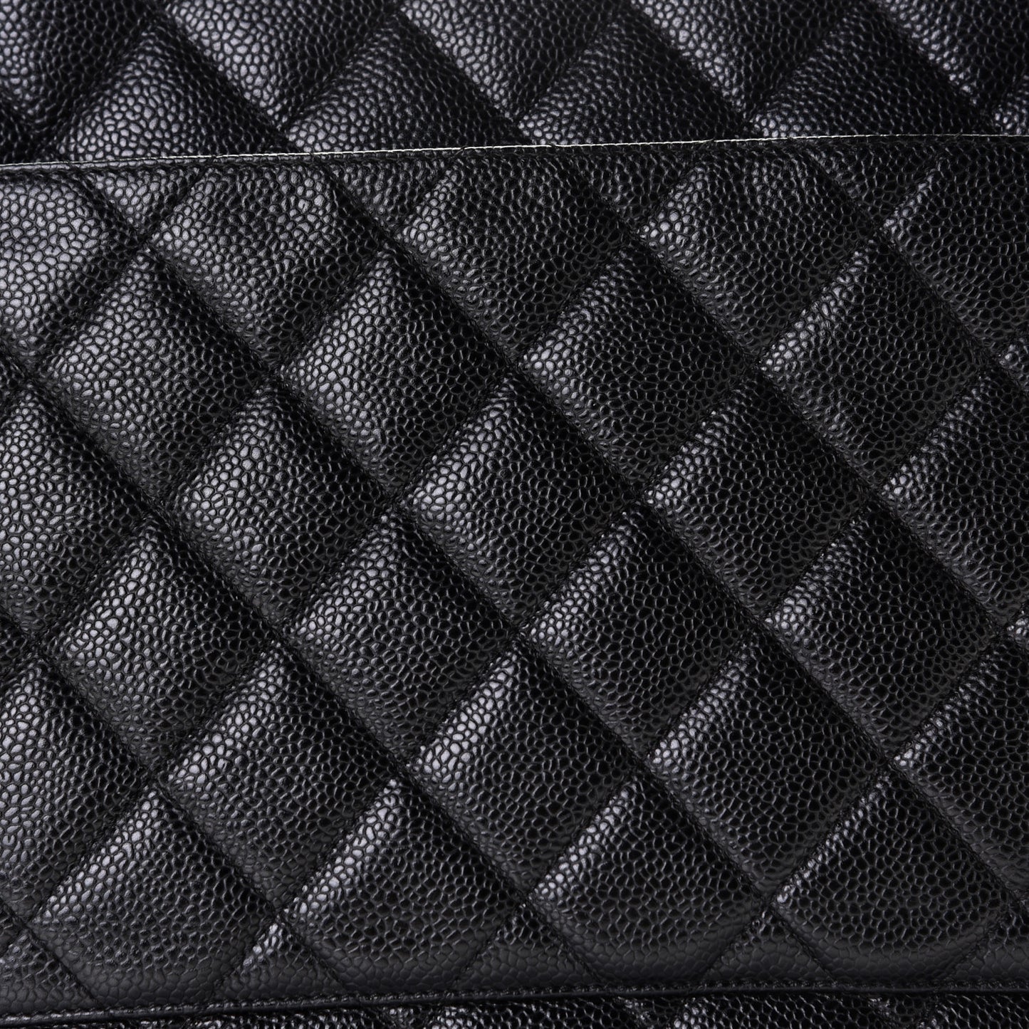 Caviar Quilted Medallion Tote Black