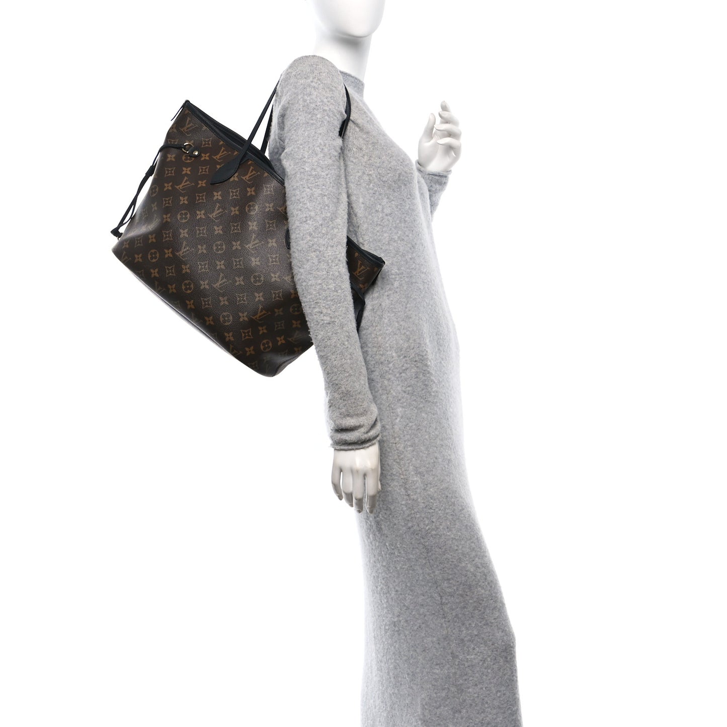 Monogram Calfskin Neo Neverfull Inside Out MM Black