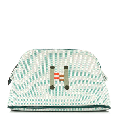 Hermes Cotton Canvas Crazy H Mini Bolide Case Nuage Menthe 1 of 9