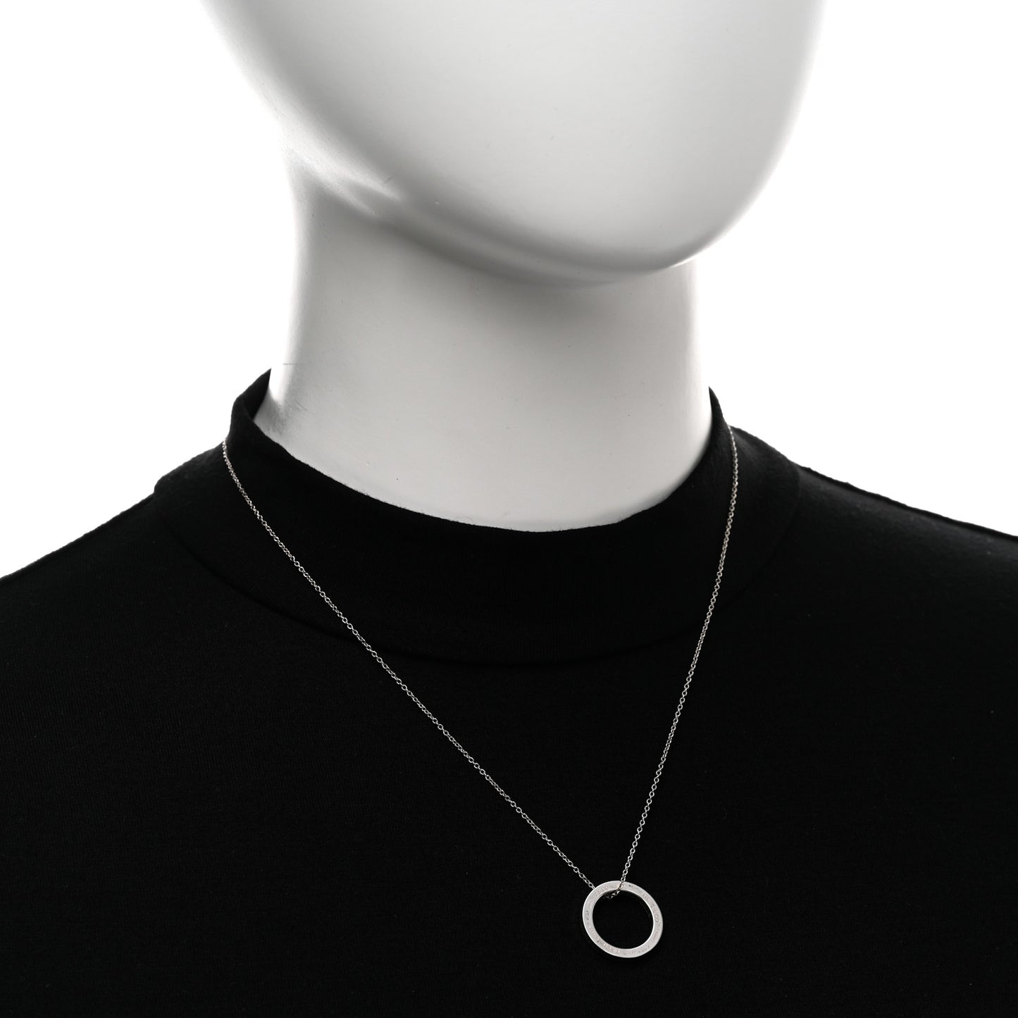 Sterling Silver 1837 Circle Pendant Necklace