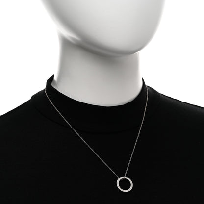 Tiffany Sterling Silver 1837 Circle Pendant Necklace 2 of 5