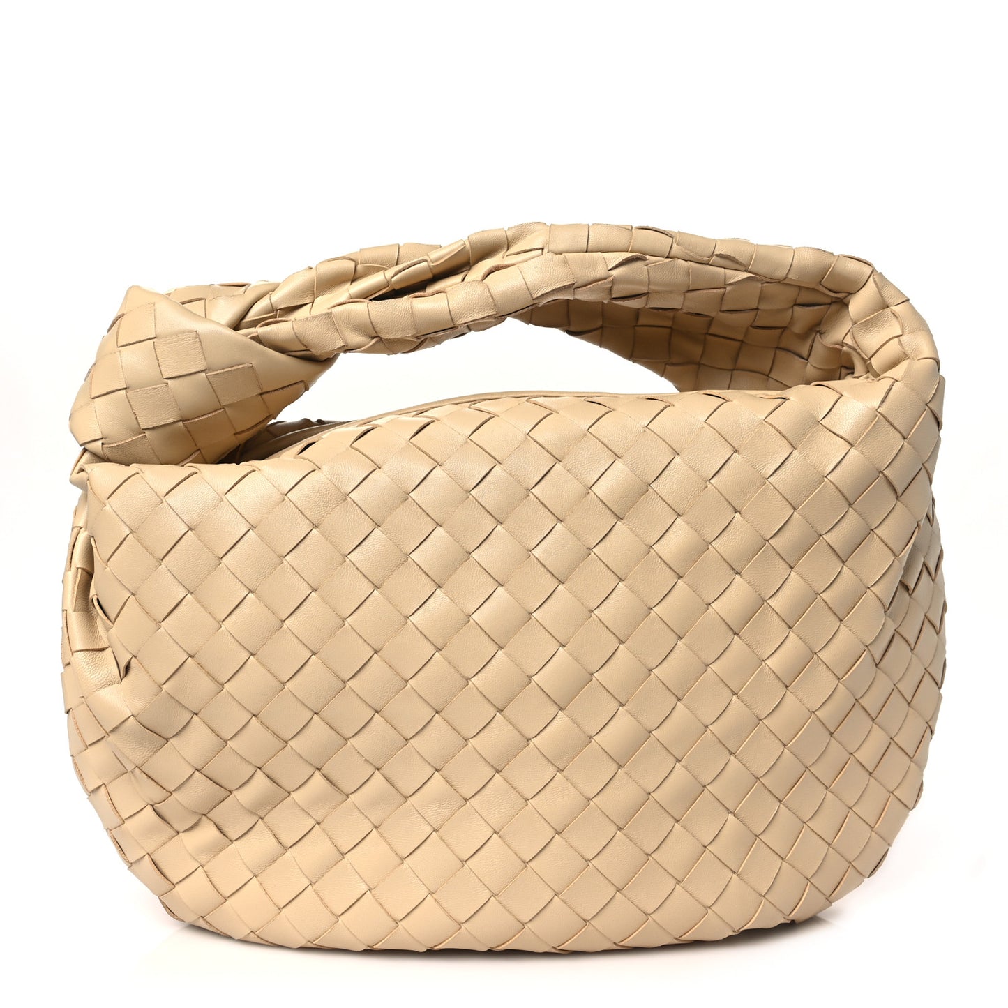 Nappa Intrecciato Teen Jodie Hobo Porridge