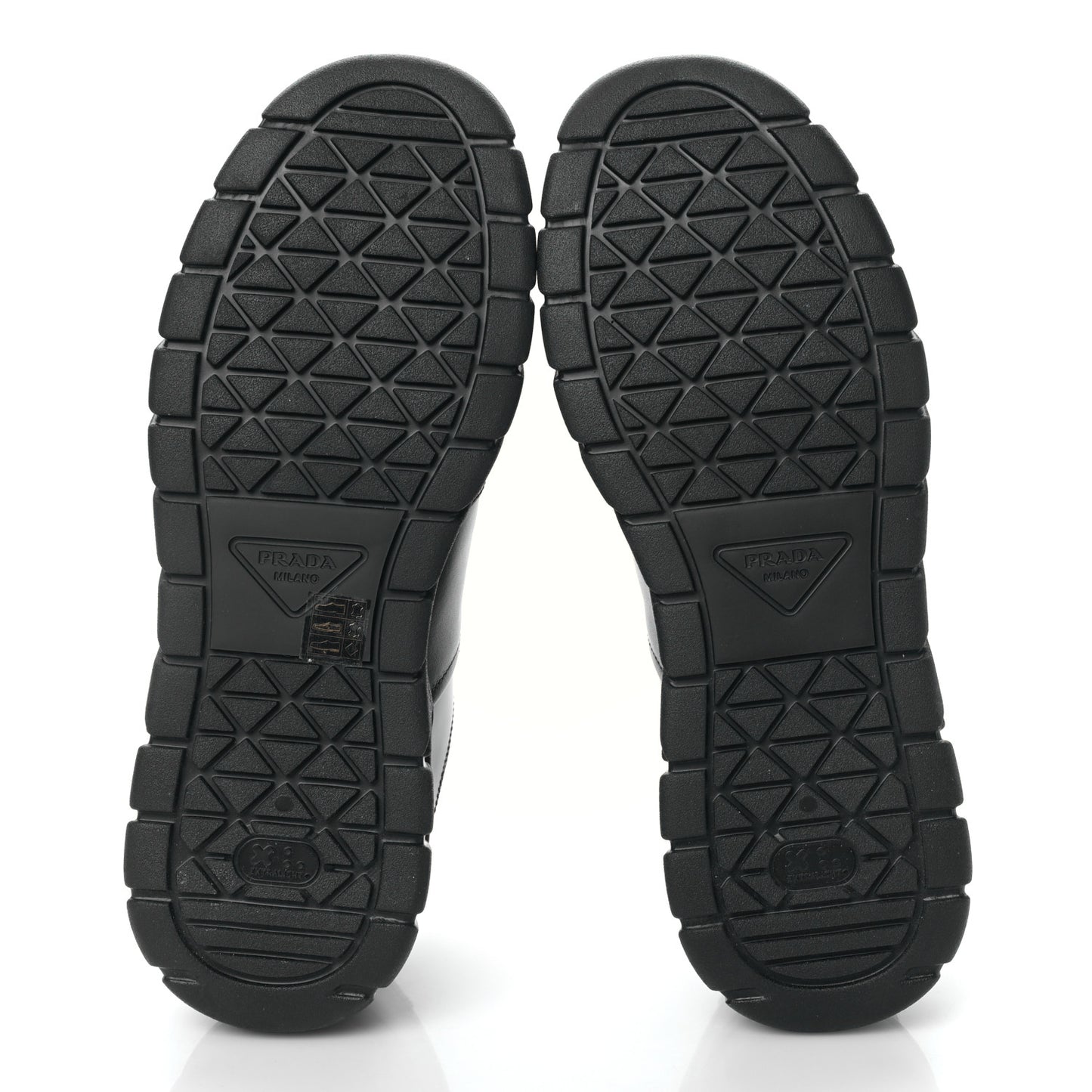 Nappa Metal Triangle Logo Fly Blok Mens Sneakers 10.5 Black