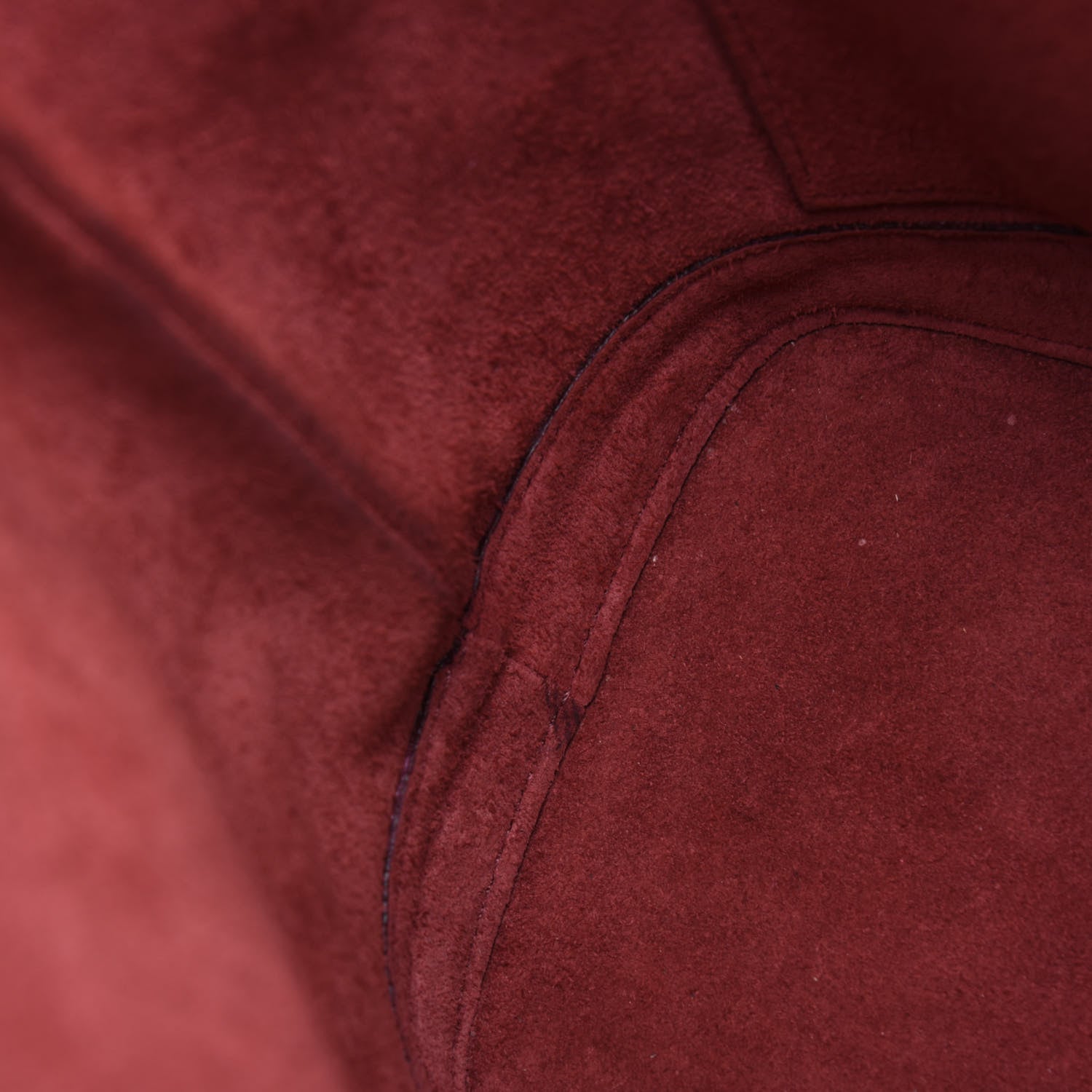 Celine Smooth Calfskin Buckle Bucket Bag Burgundy 13 of 21