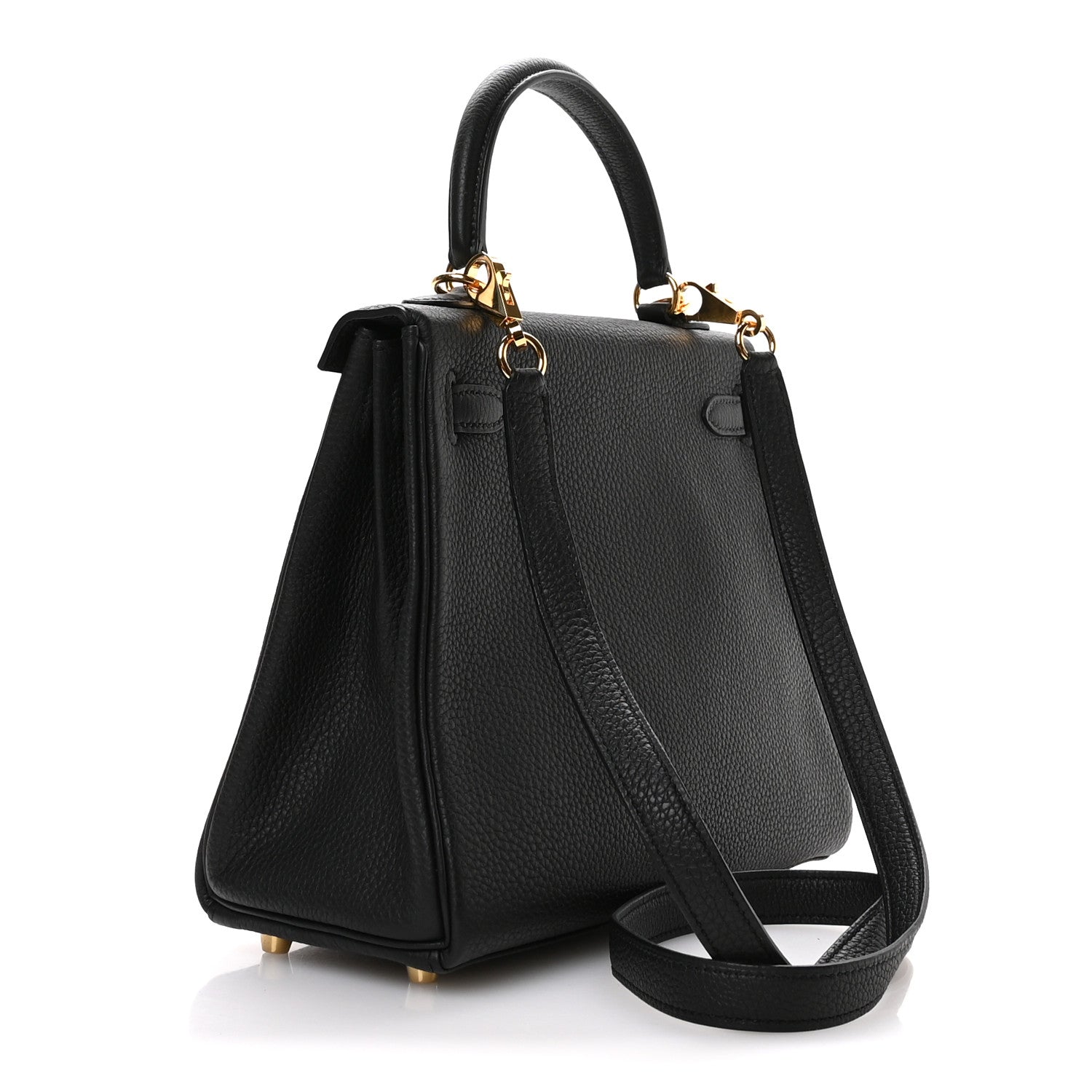 Hermes Togo Kelly Retourne 25 Black 3 of 11