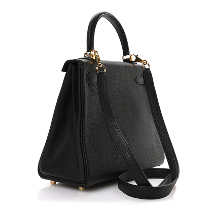 Hermes Togo Kelly Retourne 25 Black 3 of 11