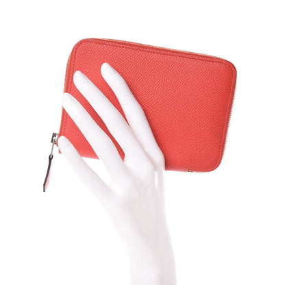 Hermes Epsom Compact Azap Wallet Rouge Tomate 2 of 8