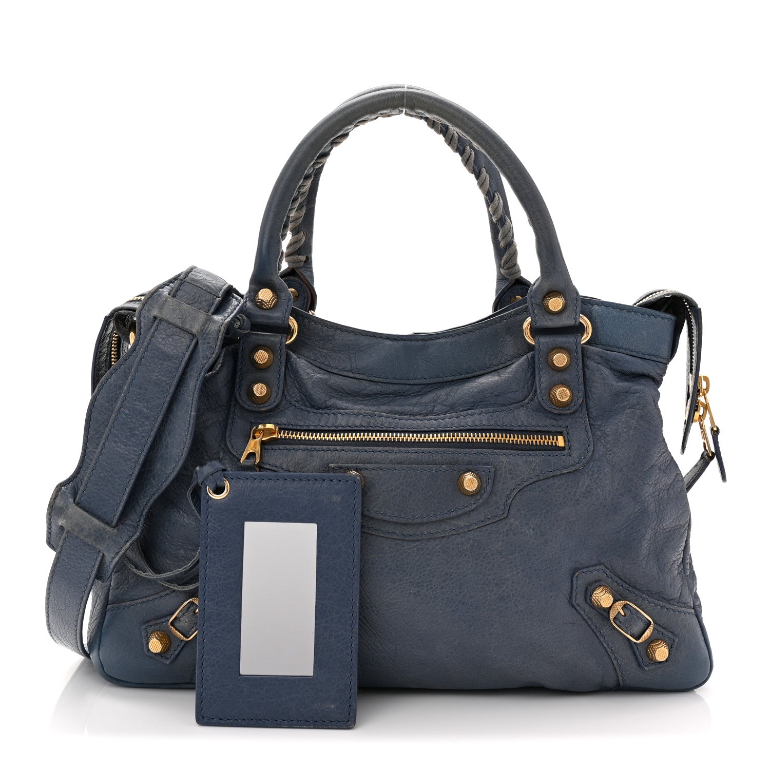 Balenciaga Agneau Giant 12 Gold Hardware Town Bleu Persan 3 of 13