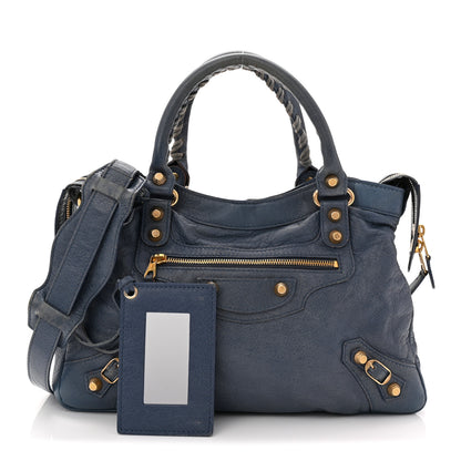 Balenciaga Agneau Giant 12 Gold Hardware Town Bleu Persan 3 of 13