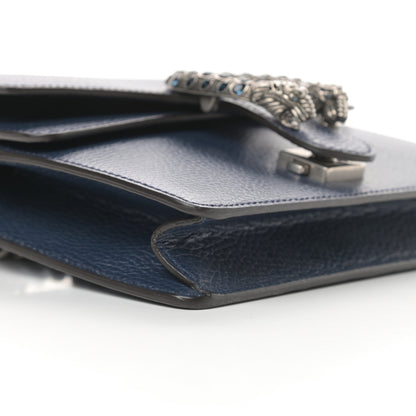 Gucci Dollar Calfskin Crystal Mini Dionysus Shoulder Bag Blue Agata Montana Sapphire 9 of 11