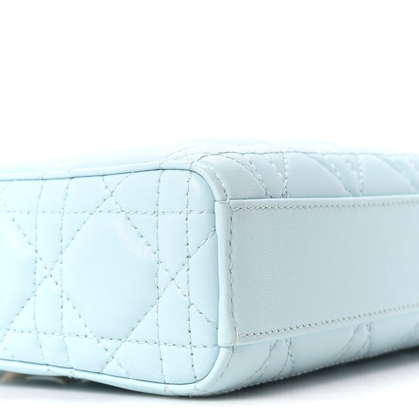 Calfskin Cannage Medium Lady D-Joy Placid Blue