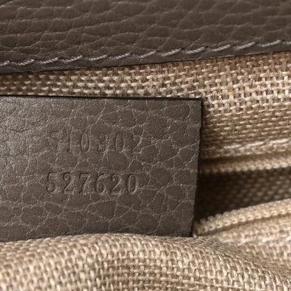 Gucci Dollar Calfskin Interlocking G Top Handle Shoulder Bag Loess 7 of 10