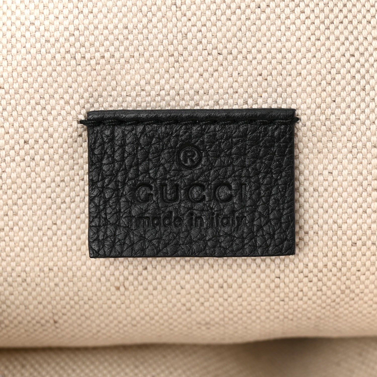Gucci Grained Calfskin Logo Belt Bag Black 6 of 10