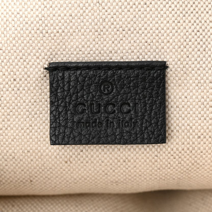 Gucci Grained Calfskin Logo Belt Bag Black 6 of 10