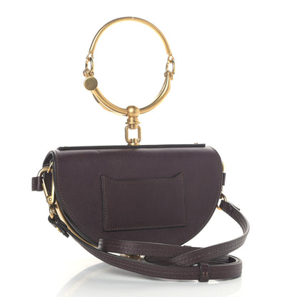 Chloe Calfskin Small Nile Bracelet Minaudiere Bag Carbon Brown 3 of 9