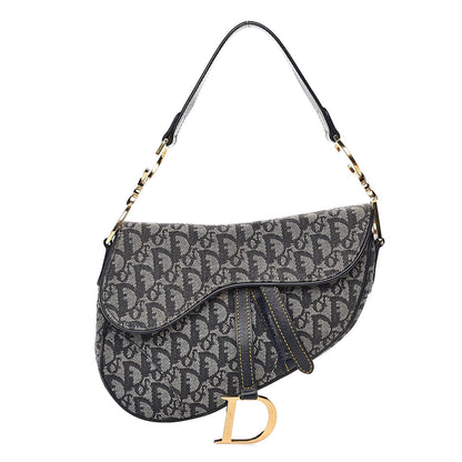 Christian Dior Monogram Saddle Bag Black 1 of 15