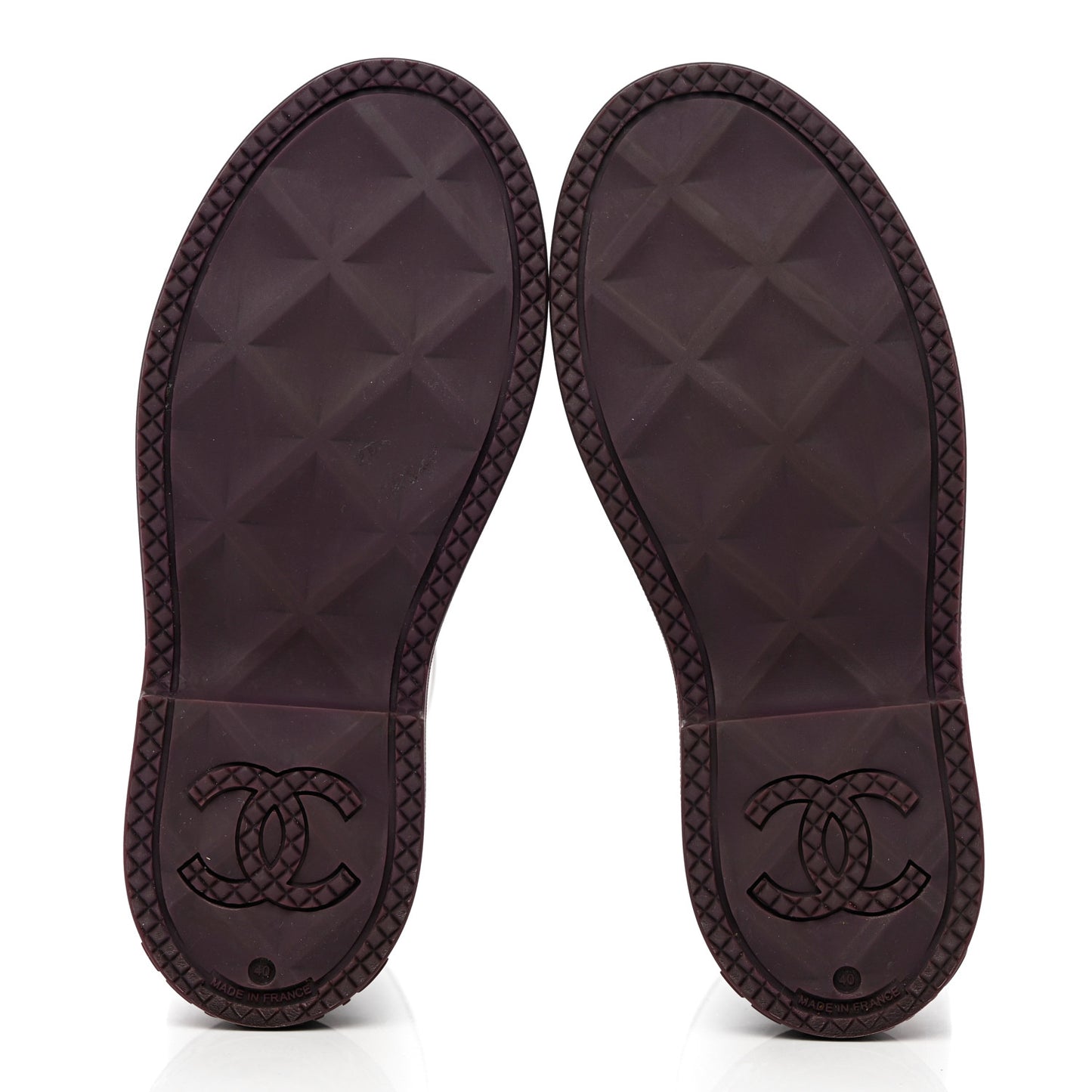Caoutchouk CC High Boots 40 Dark Purple
