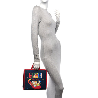 Gucci Coated Canvas The Jetsons Childrens Tote Blue Red Multicolor 2 of 14