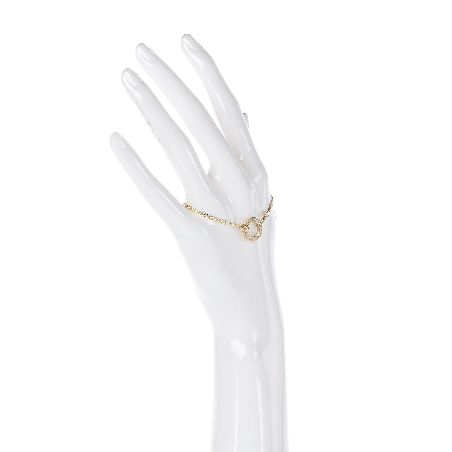 18K Yellow Gold Diamond LOVE Bracelet