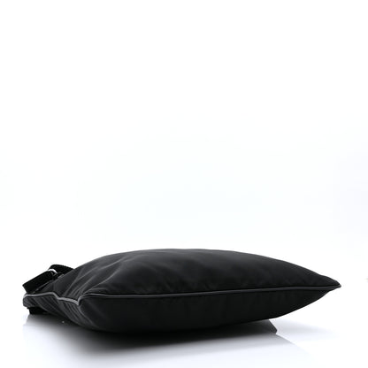 Prada Tessuto Nylon Saffiano Flat Messenger Bag Black 4 of 11