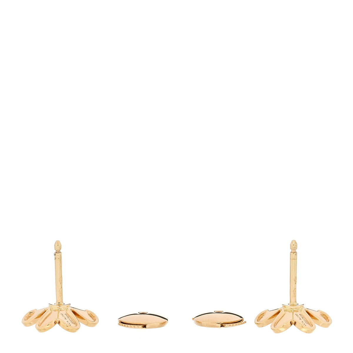 18K Yellow Gold Diamond Mini Frivole Earrings