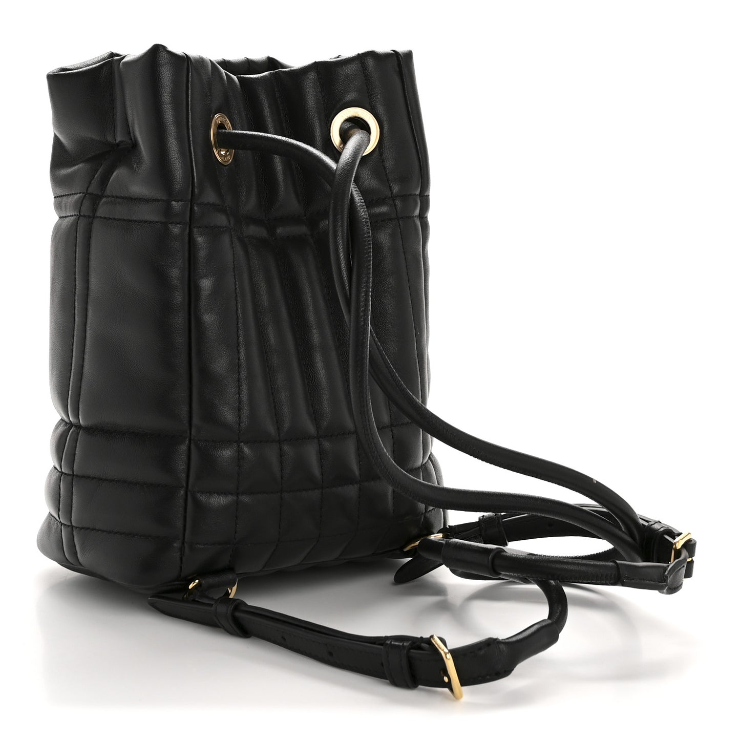 Lambskin Quilted Mini Lola Backpack Black