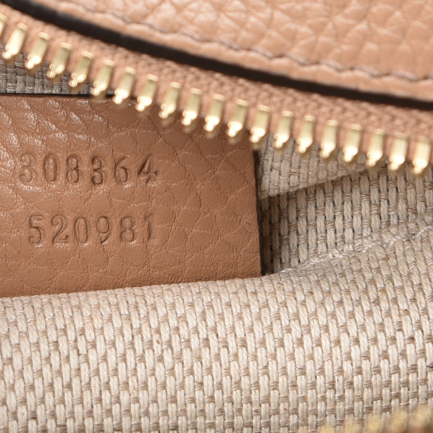 Pebbled Calfskin Small Soho Disco Bag Camelia