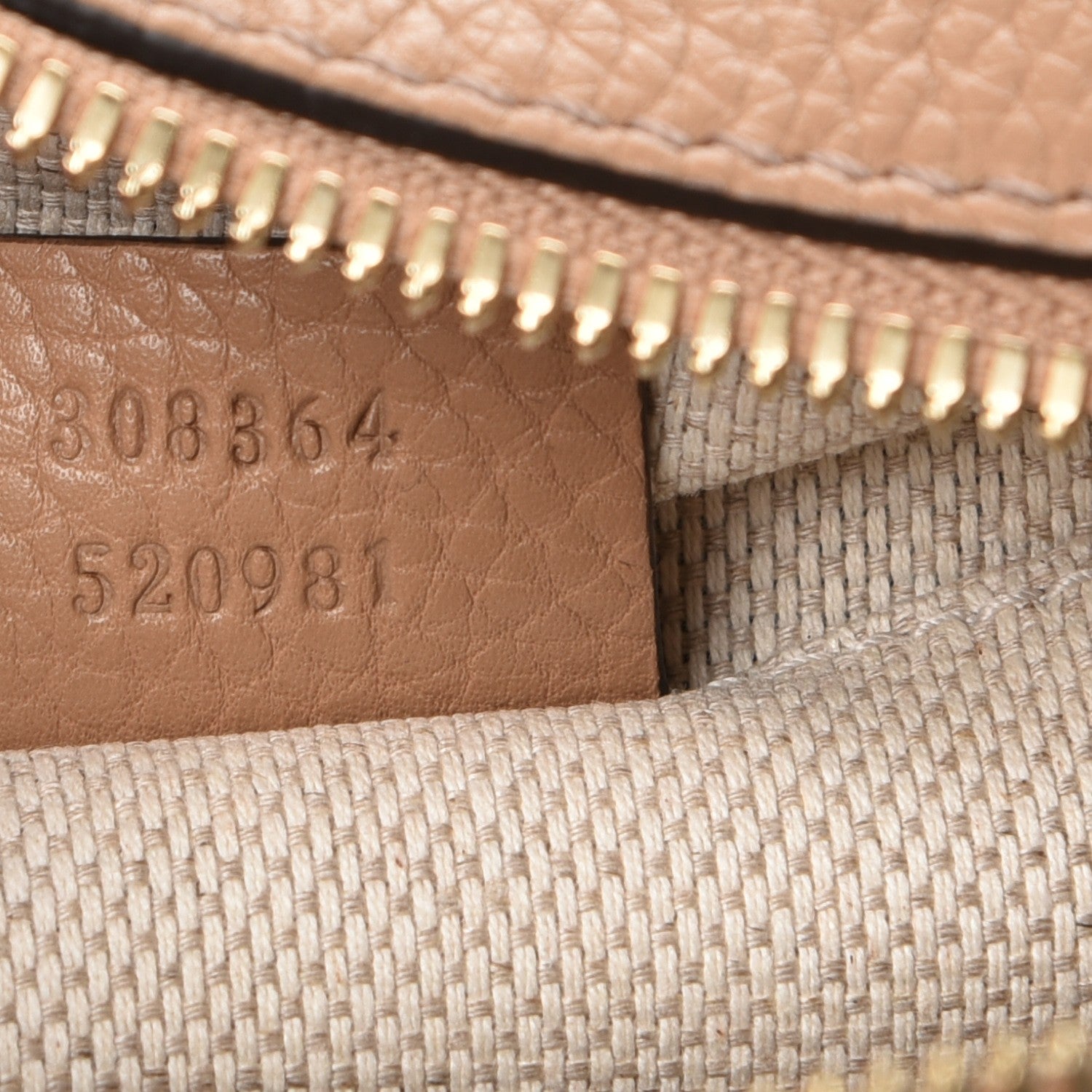 Gucci Pebbled Calfskin Small Soho Disco Bag Camelia 7 of 7