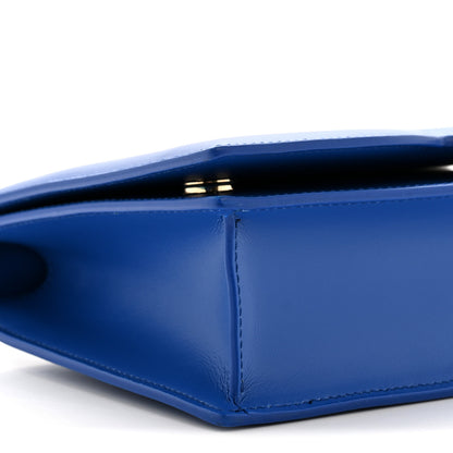 Dolce & Gabbana Calfskin DG Logo Flap Clutch Blue 8 of 11