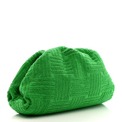 Bottega Veneta Sponge Fabric The Pouch Oversized Clutch Grass 3 of 10
